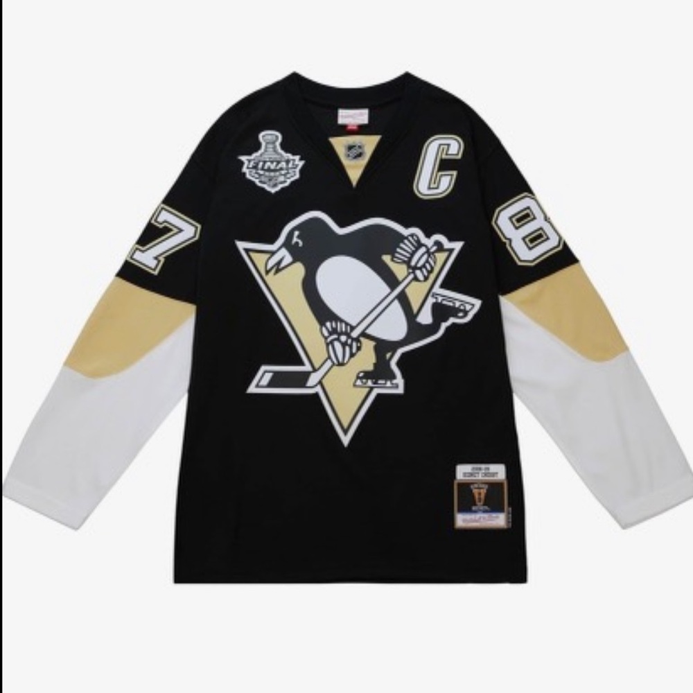 Sidney Crosby Pittsburgh Penguins Mitchell & Ness 2009 Stanley Cup Jersey